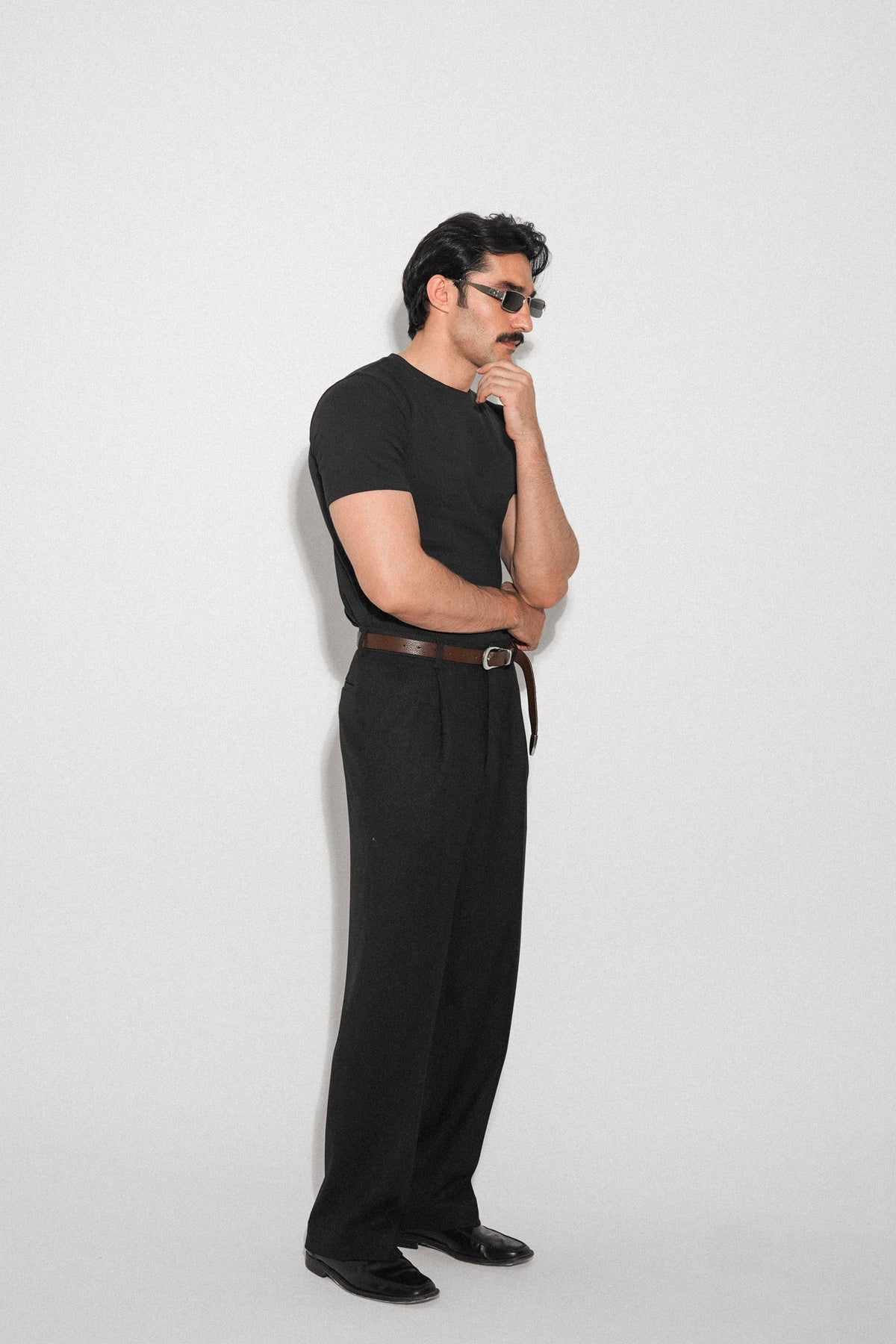 Black Pleated Dress Pants