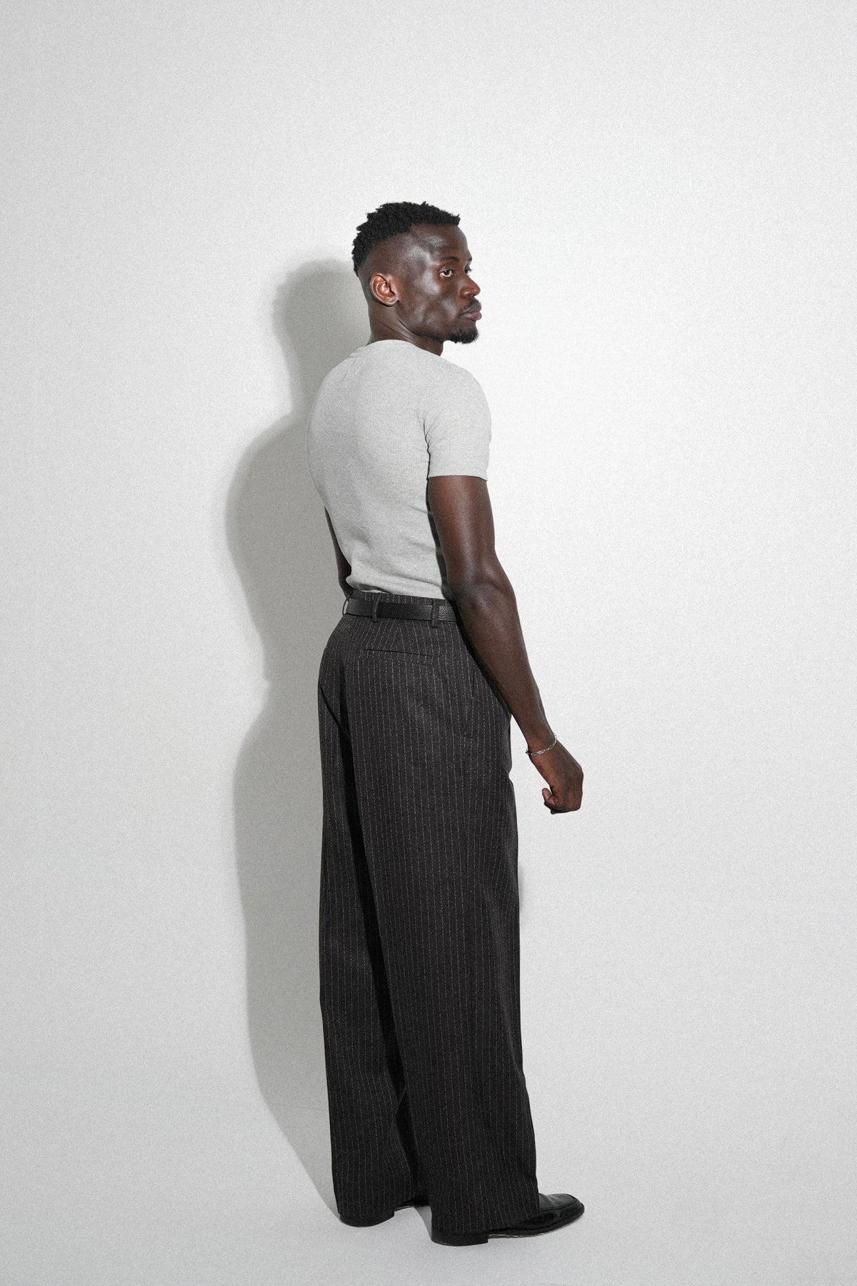 Dark Brown Pleated Dress Pants
