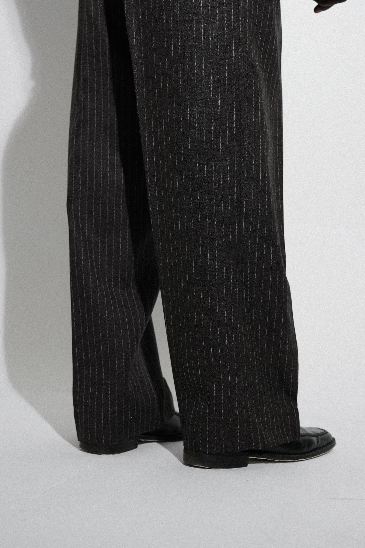 Dark Brown Pleated Dress Pants