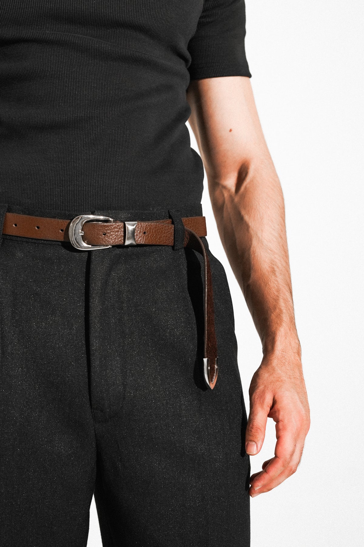 Black Pleated Dress Pants