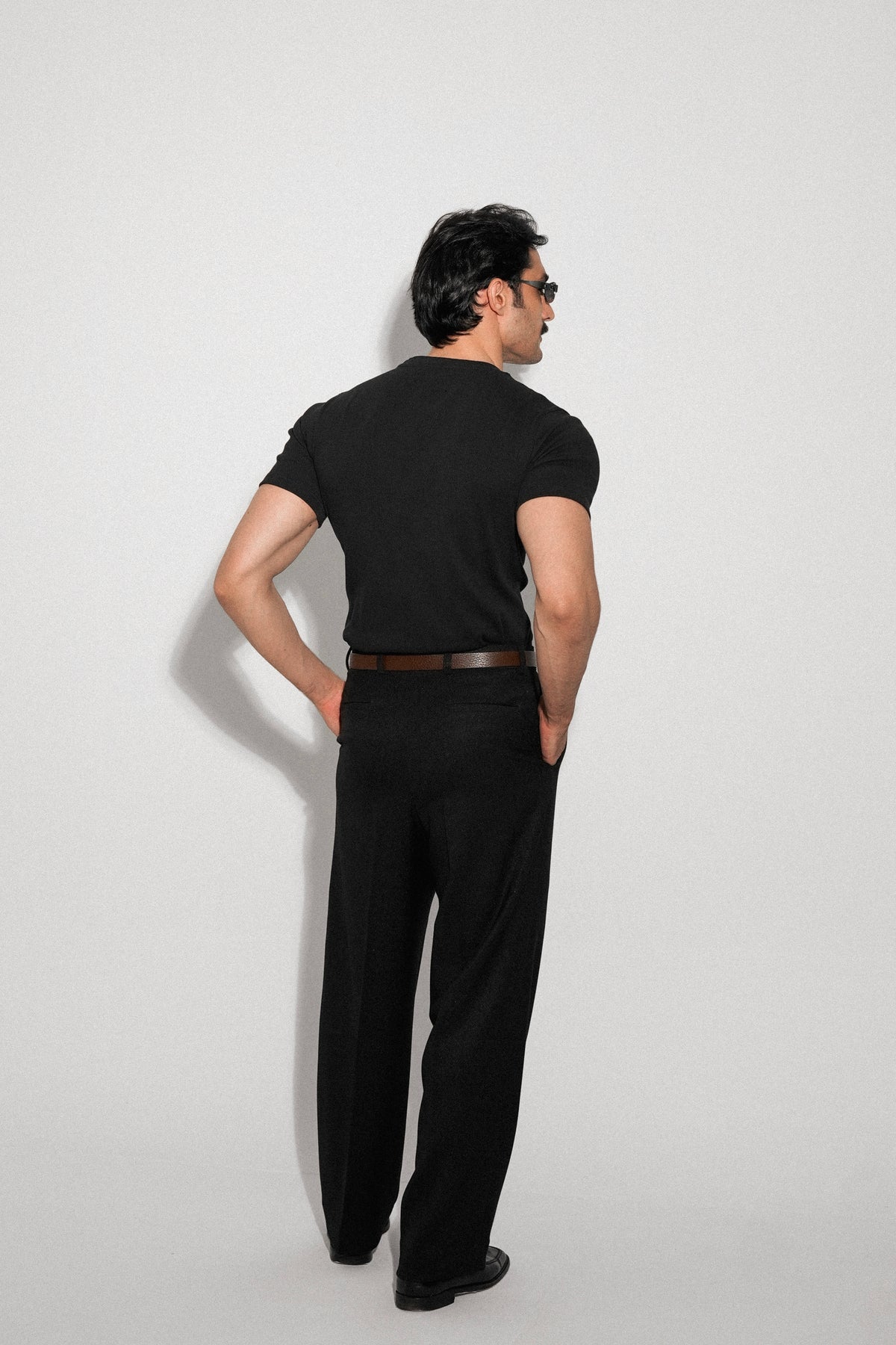 Black Pleated Dress Pants