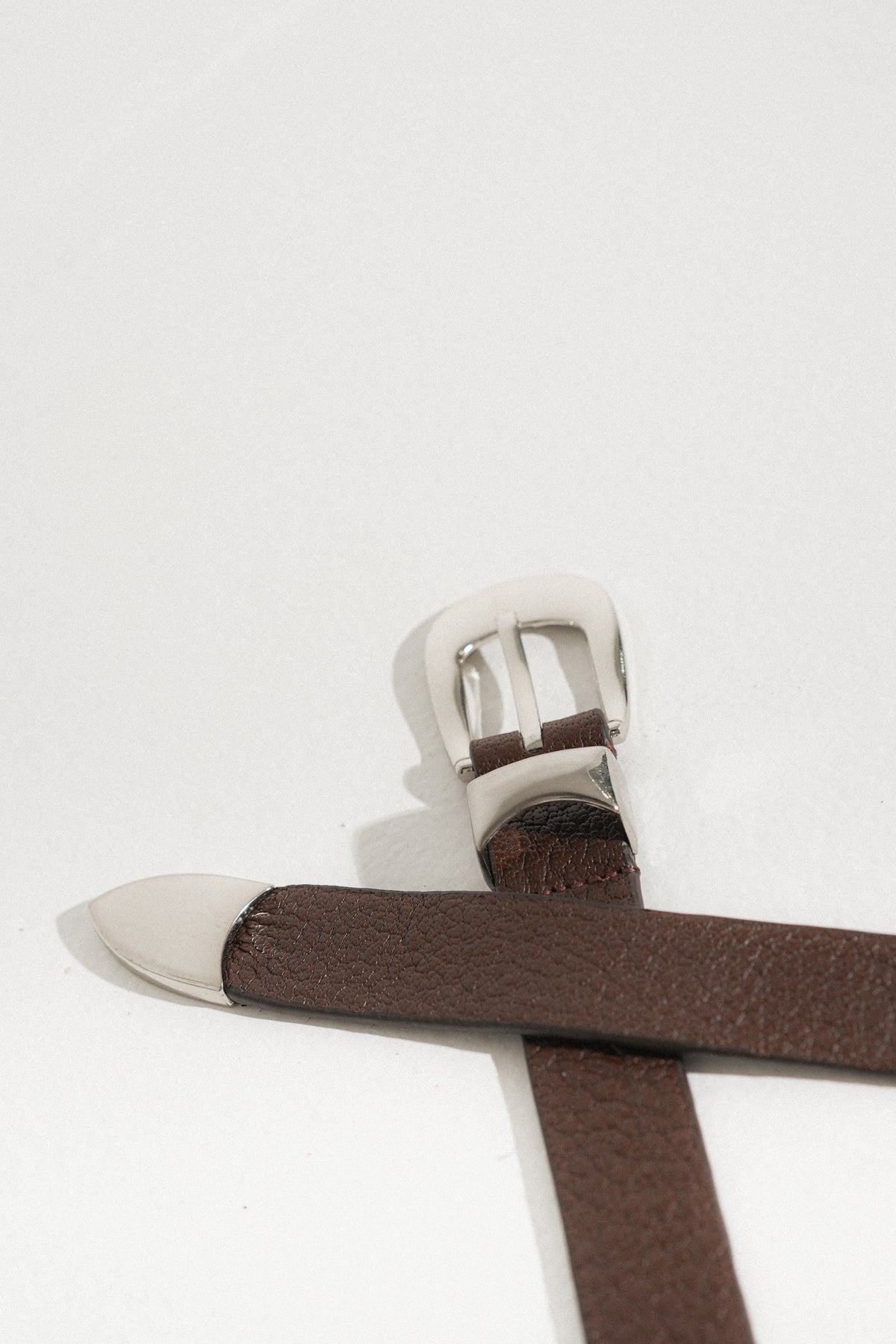 Trine Belt, Brown Textured
