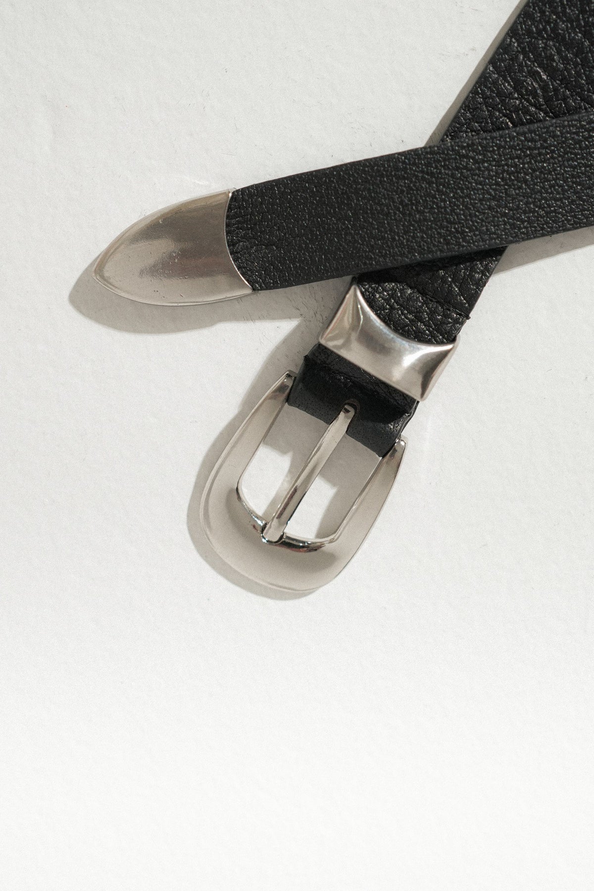 Trine Belt, Black Textured